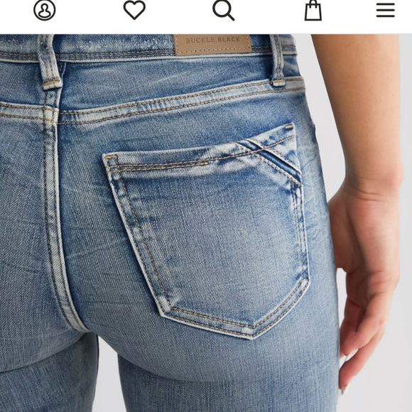 Buckle Black Bootcut Denim Jeans - Picture 2 of 7